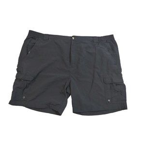 World Wide Sportsman Mens Cargo Shorts Black Outdoor Fishing Big & Tall Size 54